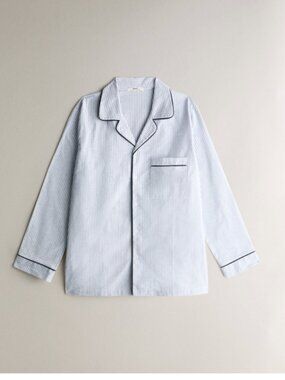 Zara Home |  STRIPED FLANNEL PAJAMA SET | Women M